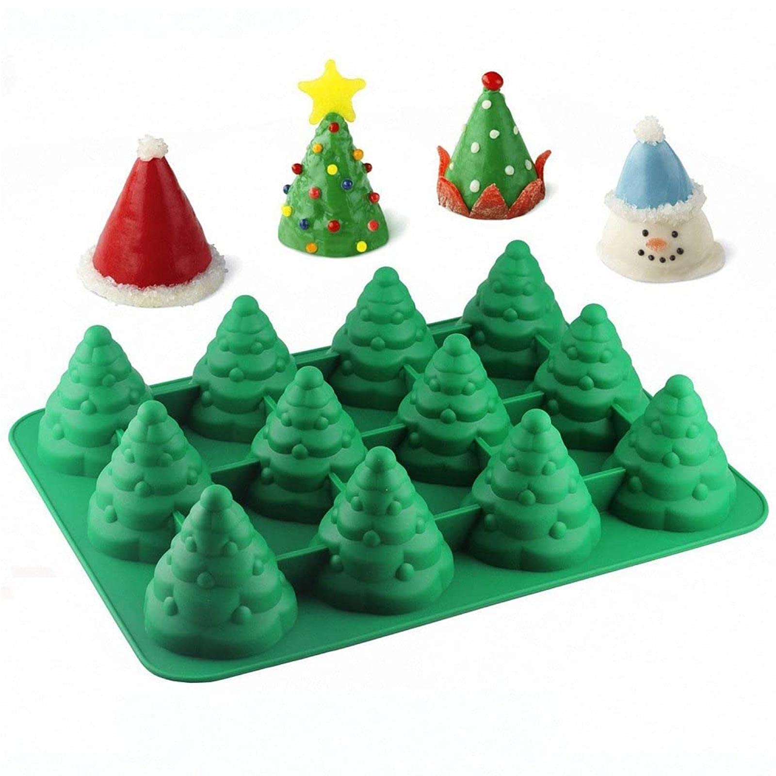 Stampo Per Torte In Silicone A Forma Di Albero Di Natale BESPORTBLE - 30x20,8 Cm, Antiaderente, 3D, Per Dolci E Cioccolato