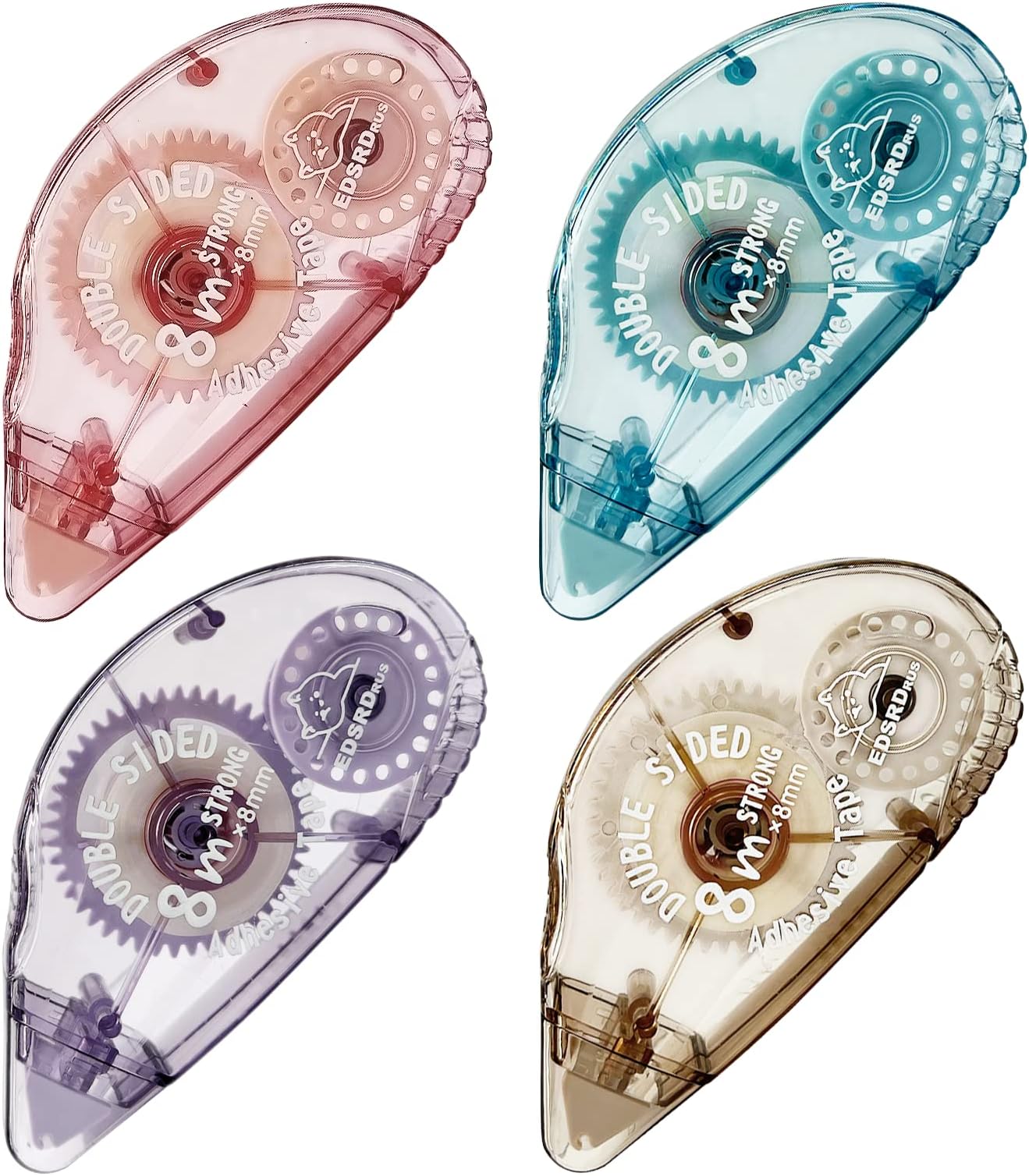 YUXIANLB Double Sided Tape Roller, 3 Pack Ellipsoid