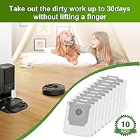 Vista 6 de KGC Paquete de 10 bolsas de vacío compatibles con iRobot Roomba I&S & J Series, repuesto para iRobot Roomba i1+ i3+(3550) i4+ i6+ j6+ i7+ i7Plus