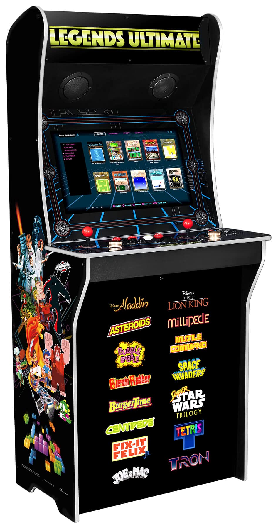 At Games Legends Ultimate 300 Game Arcade Machine, Full Size Retro