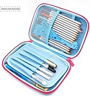 Vista 3 de iDelta - Estuche para lápices, bonito diseño de unicornio de EVA en 3D, resistente a los golpes, gran capacidad, múltiples compartimentos