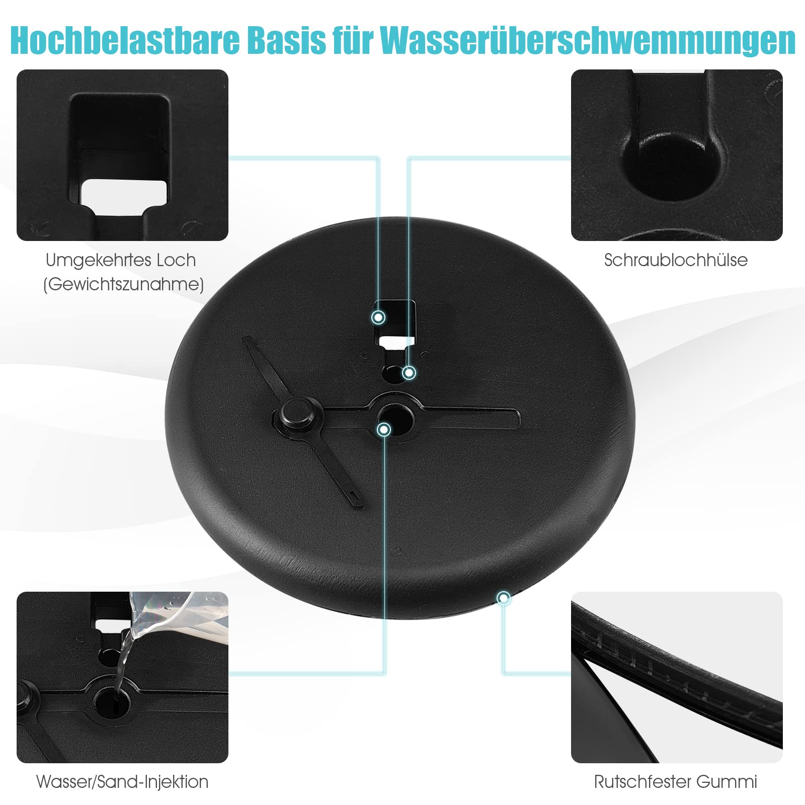 COSTWAY Infoständer A4 höhenverstellbar, 2er Set Informationsständer, Plakatständer drehbar und schwenkbar, Kundenstopper Präsentationsständer Werbeständer (Silber)