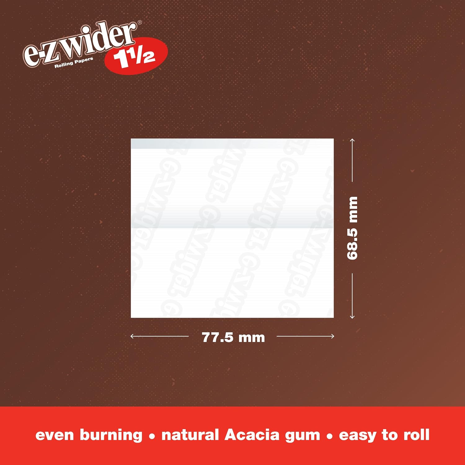 E-Z Wider - 1 1/2" Rolling Papers - 6 Booklets with 24 Leaves per Booklet
