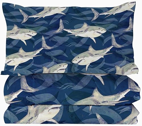 Miniatura 9 de BlessLiving Juego de ropa de cama de 3 piezas ballena para niños lindo edredón jorobado ballena rosa y púrpura pintura de acuarela ultra suave cama