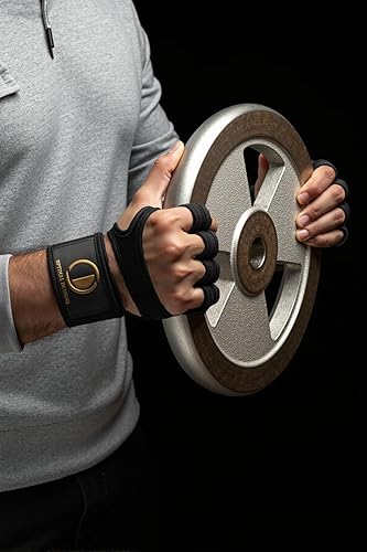 Guantes de entrenamiento de levantamiento de pesas para entrenamiento cruzado con muñequeras integradas