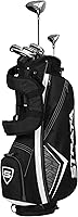 Callaway Strata Intro 9-Piece Men's Complete Golf Set - Forgiving Driver, Hybrid, Irons, Putter & Stand Bag, Right Hand, Gray