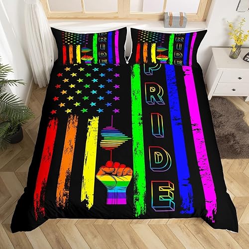 Miniatura 10 de Manfei Juego de funda de edredón de bandera estadounidense para niños, tamaño matrimonial, funda de edredón de bomberos con 2 fundas de almohada,