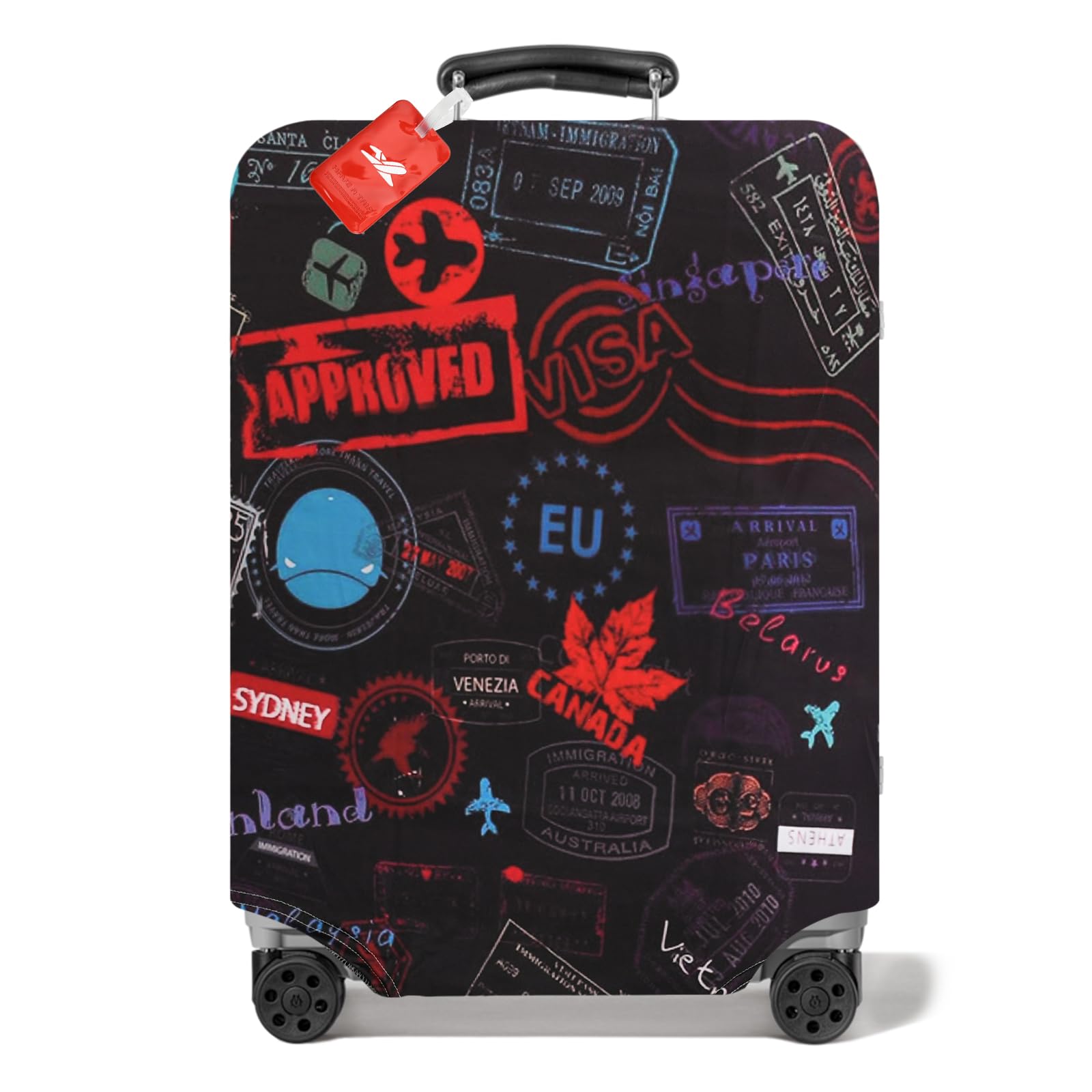 Housse de Valise Girafe Drôle | Accessoires Voyage Housse de Valise Girafe Drôle | Accessoires Voyage