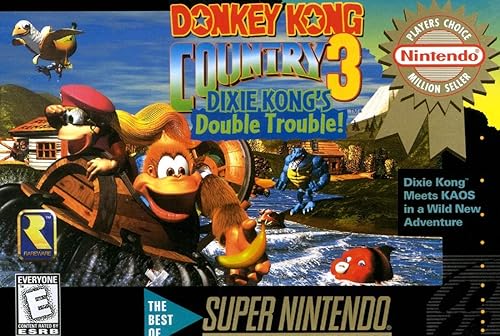 Donkey Kong Country 3 Dixie Kongs Double Trouble - Nintendo Super NES (Renewed)