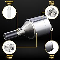 Vista 2 de Juego de molinillo de especias de cocina Molienda superfina Molinillo de mano de precisión para moliendas gruesas a finas consistentes - Kit