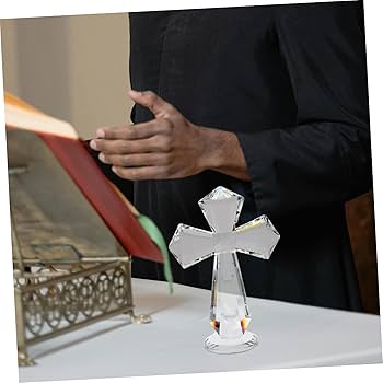 Amazon.co.jp: VINTORKY ガラス 十字架 装飾 十字架 装飾 十字架