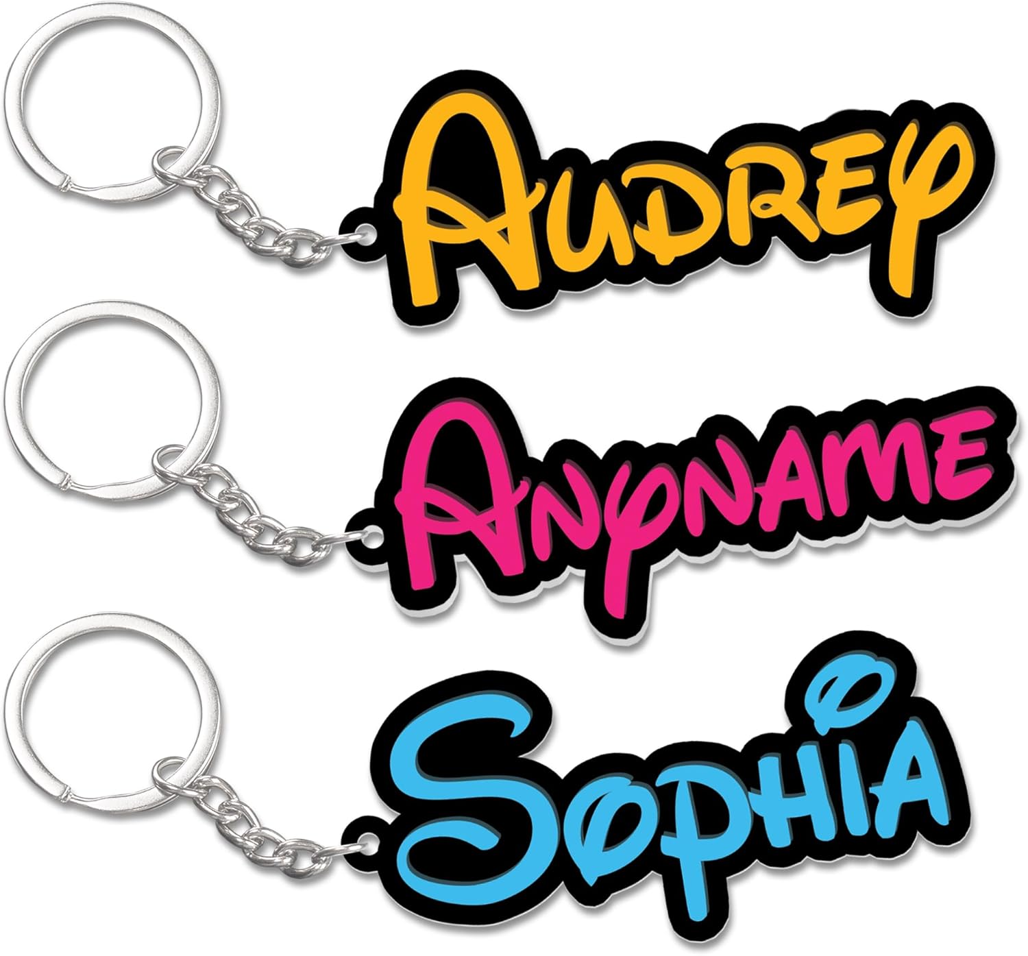 Amazon.com: Personalized Name Keychain, Custom Kids Keychain Back to ...