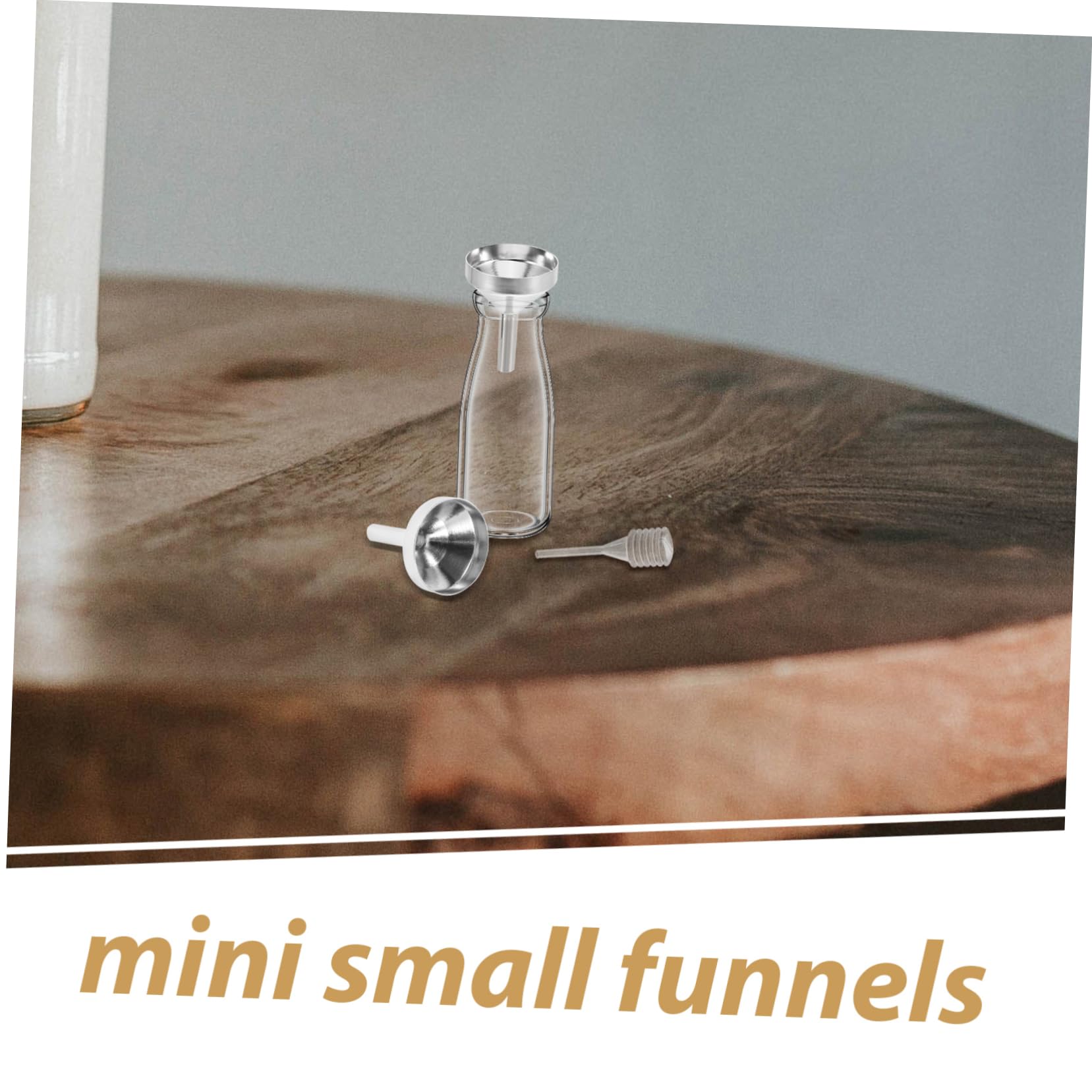 DECHOUS 100piezas Mini Embudos Para Llenado Preciso De Frascos Goteros Para Uso Laboratorio y Cocina