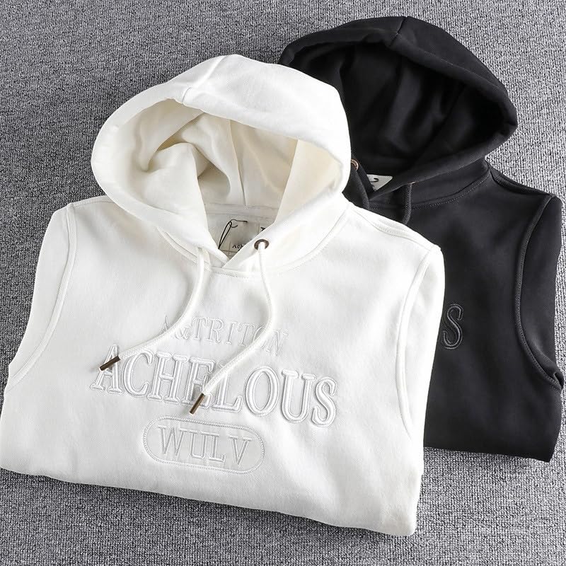 Sudadera de forro polar premium con acabados bordados y bolsillo para caballero 2