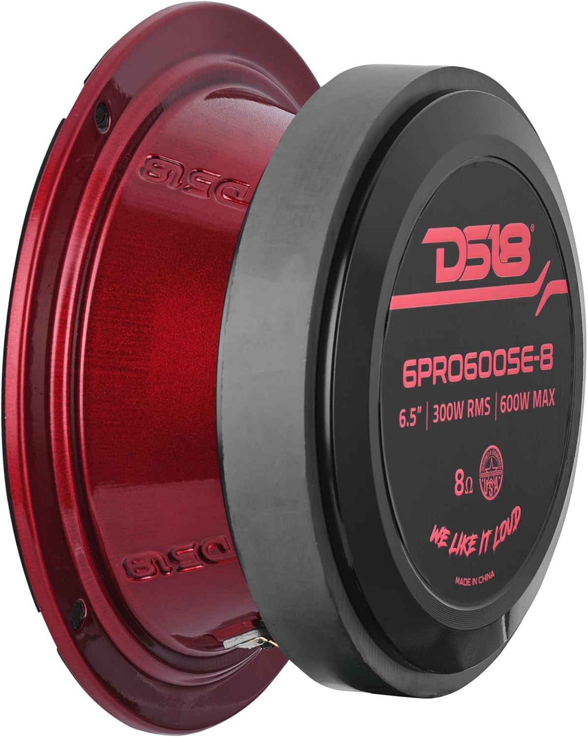 DS18 6PRO600SE-8 6.5” Sealed-Back Mid-High Pro Audio Loudspeaker – 300W RMS, 600W Max, 8-Ohm – Line Array Speaker for Vocals & Upper Midrange Clarity - Single