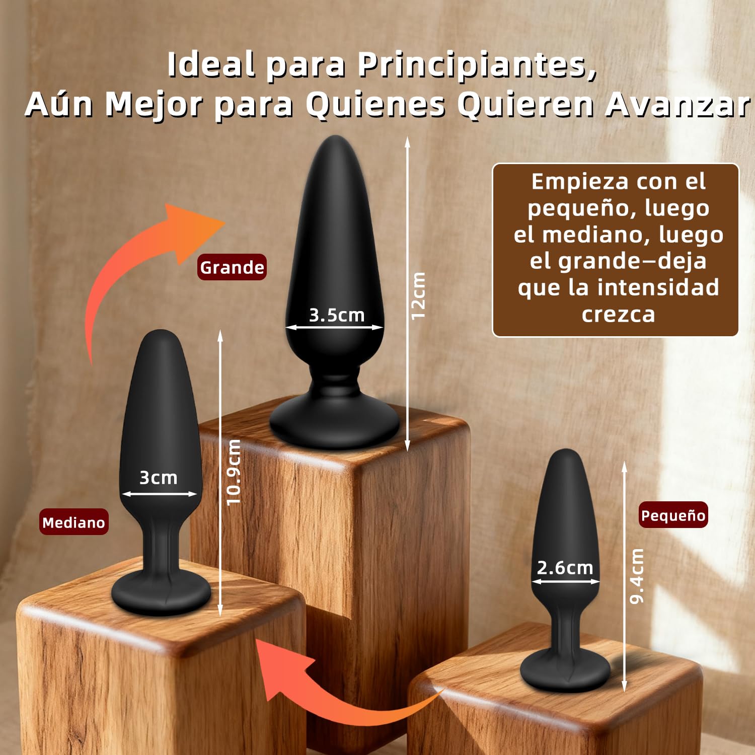 3 Piezas Plug Anal Juguetes Eróticos para Pareja Sexuales Dildo Dilatador Anal Plug Anales,con Vibración con 10 Modos Consoladores.. Para Hombre Juguetes Sexuales Vibrador Anal Mando Distancia