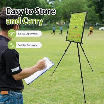 Magnetic Football Tactical Display Board, Soccer Guidance Training Aid Coaching Soccer Coaching Board Soccer Board Soccer Tactics Board Soccer Whiteboard for Coaches for Schools, Clubs