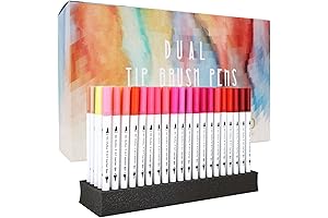GC Writing Quill Dual Tip Brush Pen Coloring Markers