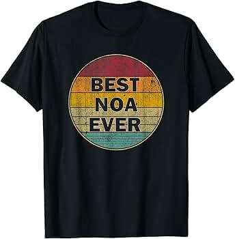 Amazon.com: Personalized Name Noa I love Noa Retro vintage