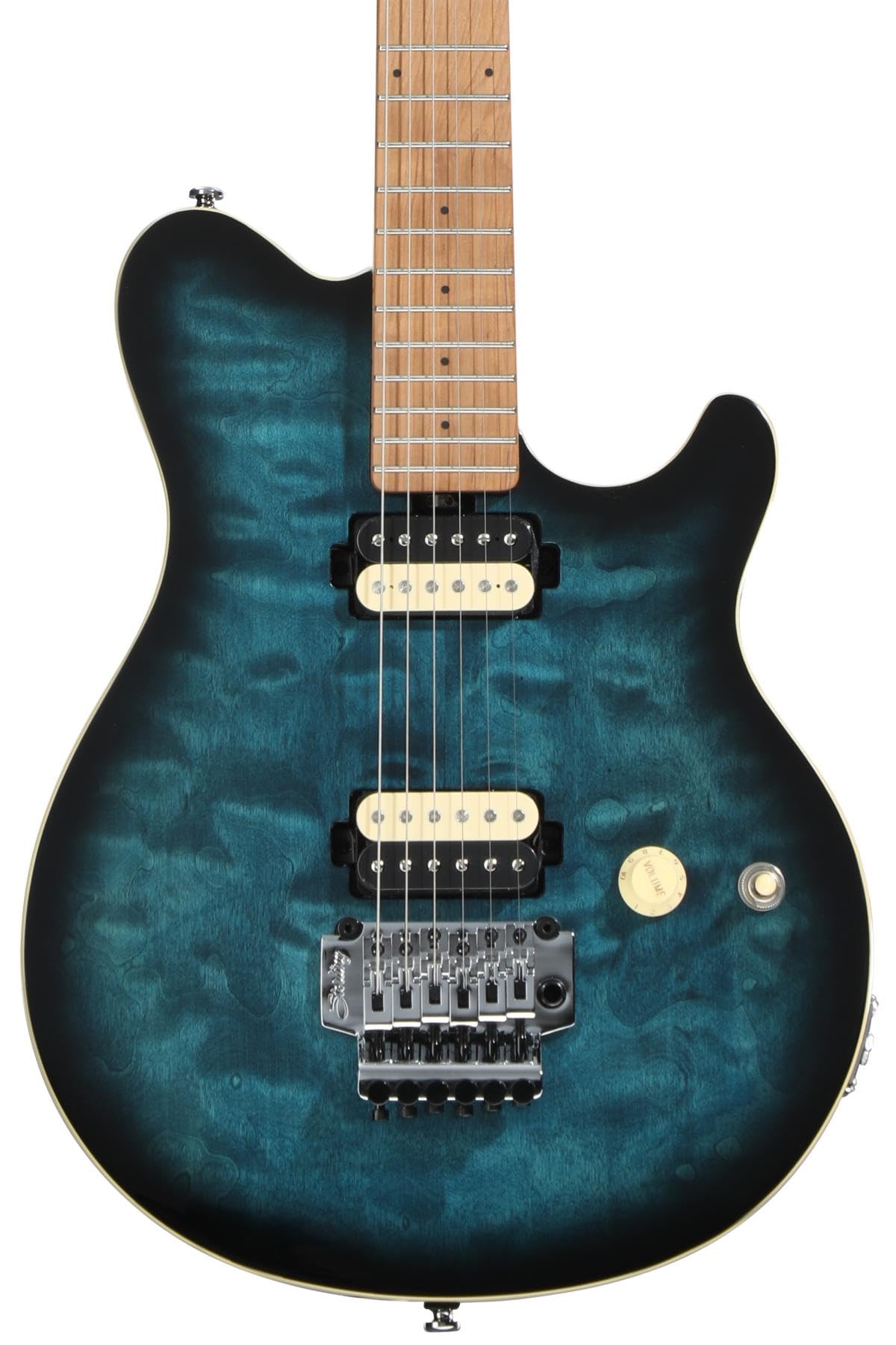 Amazon.com: Sterling By Music Man Axis Quilted Maple