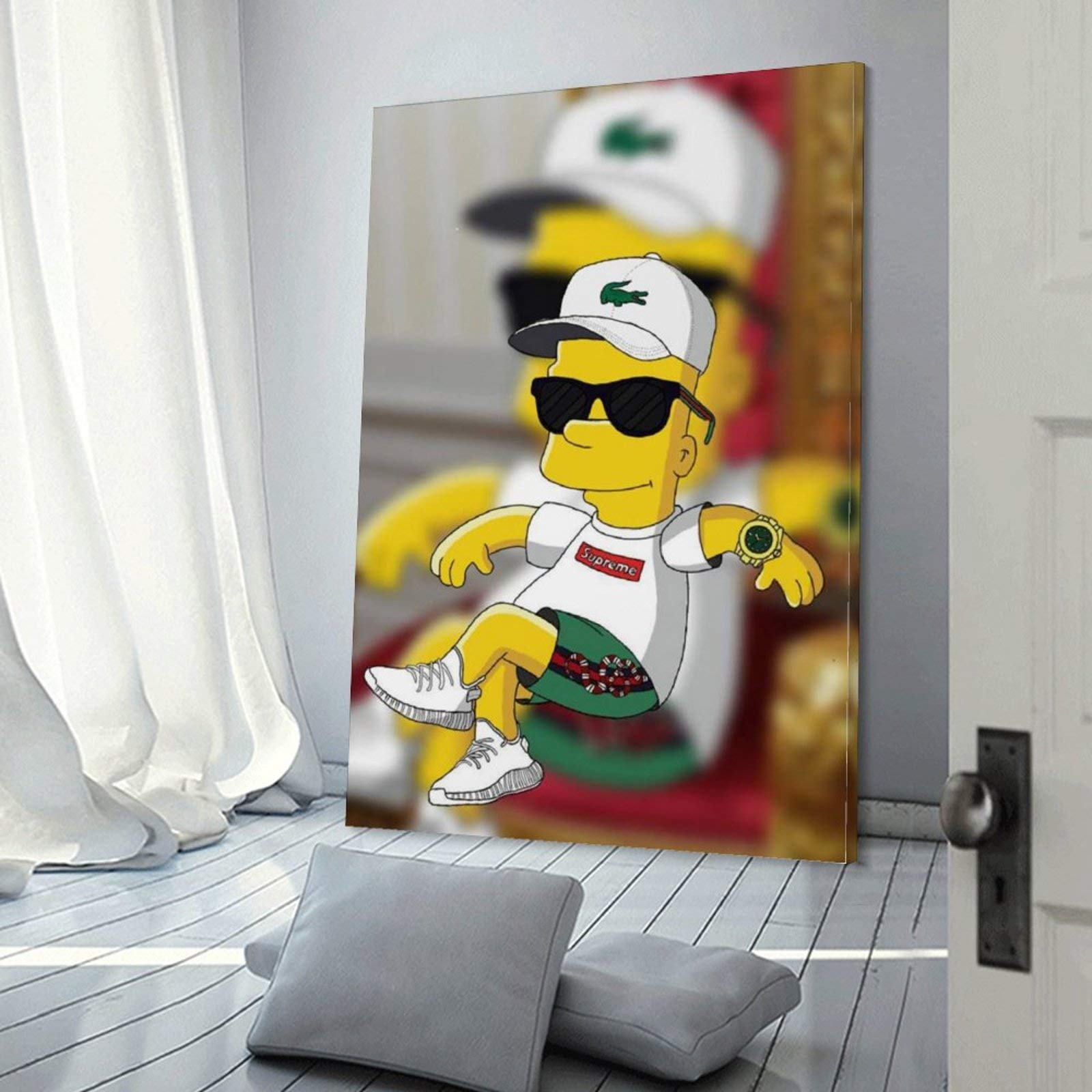 ENILSA Poster Décoratif Sur Toile De Bart Simpsons De Comic Bart