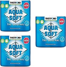 3 Packs of Toilet Paper Eco Aqua Soft Thetford 4 Rolls Water Soluble for Nautical Camping Motorhomes 200 Strips