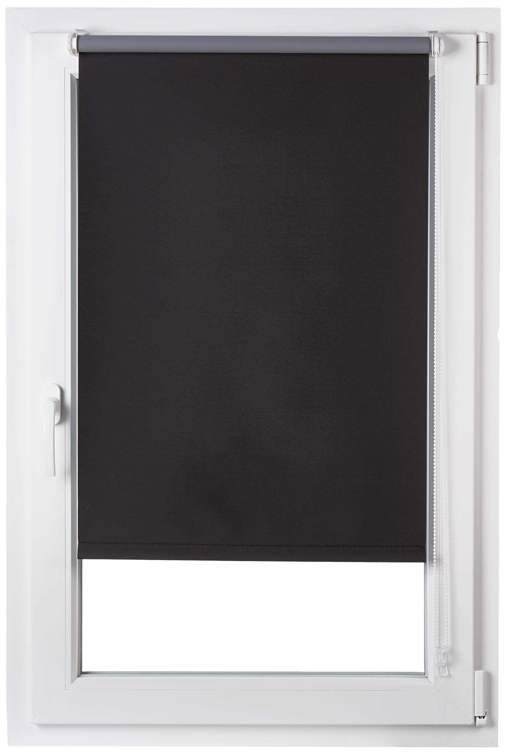 Amazon Basics Roleta Zaciemniająca, Czarny, 56 x 150 cm