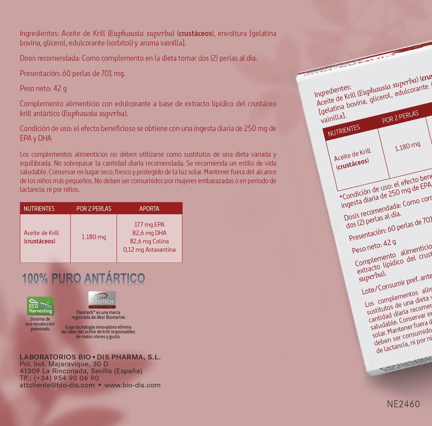 Nature Essential - Aceite de Krill del Antártico - 60 Cápsulas - 1 Mes - Rico en Omega 3 y Antioxidantes - Ayuda al Sistema Circulatorio - CIRMAX Plus