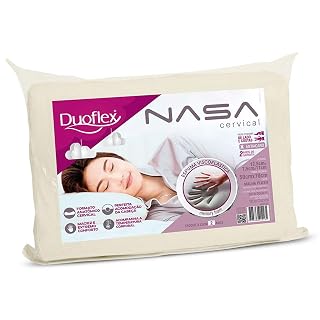 Travesseiro Nasa Cervical Duoflex Bege - fronha 50x70 cm