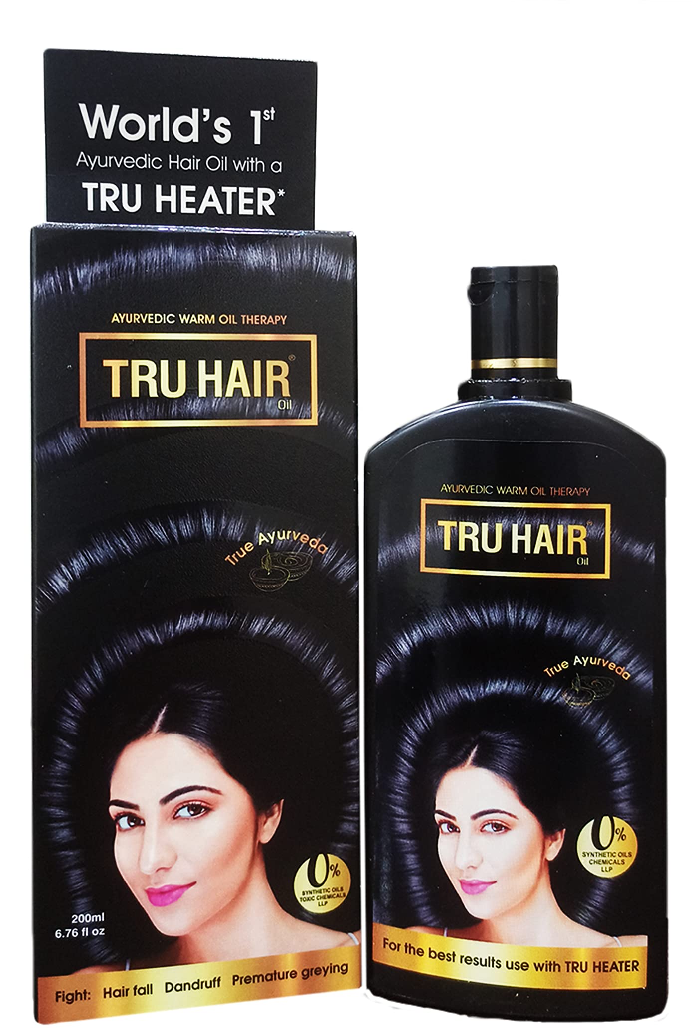 Tru Hair Ayurvedic Hair Oil Refill pack (Tru Hair Oil200ml) Buy Online in United Arab Emirates