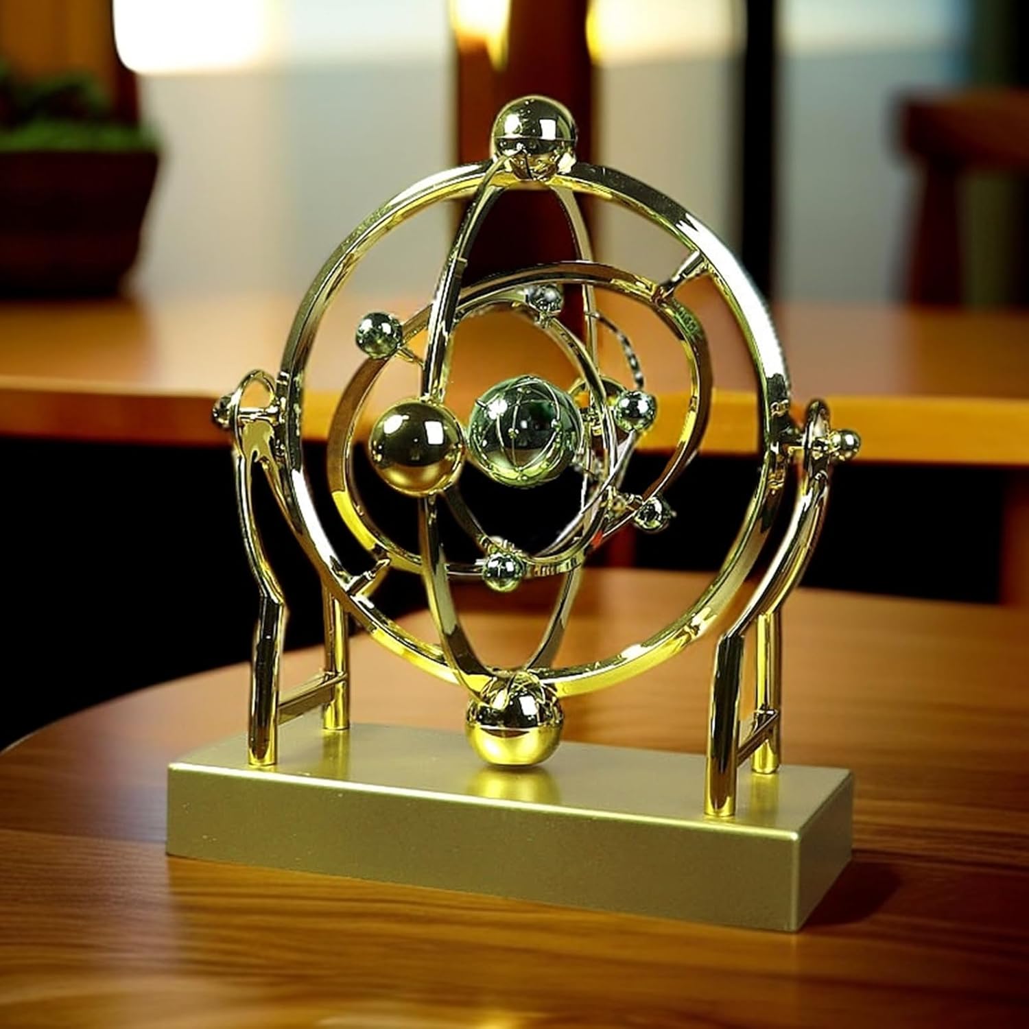 Premium Permanent Motion Desk Toy with Steel Globes for Office Calm Ease and Creative Focus Enhancement