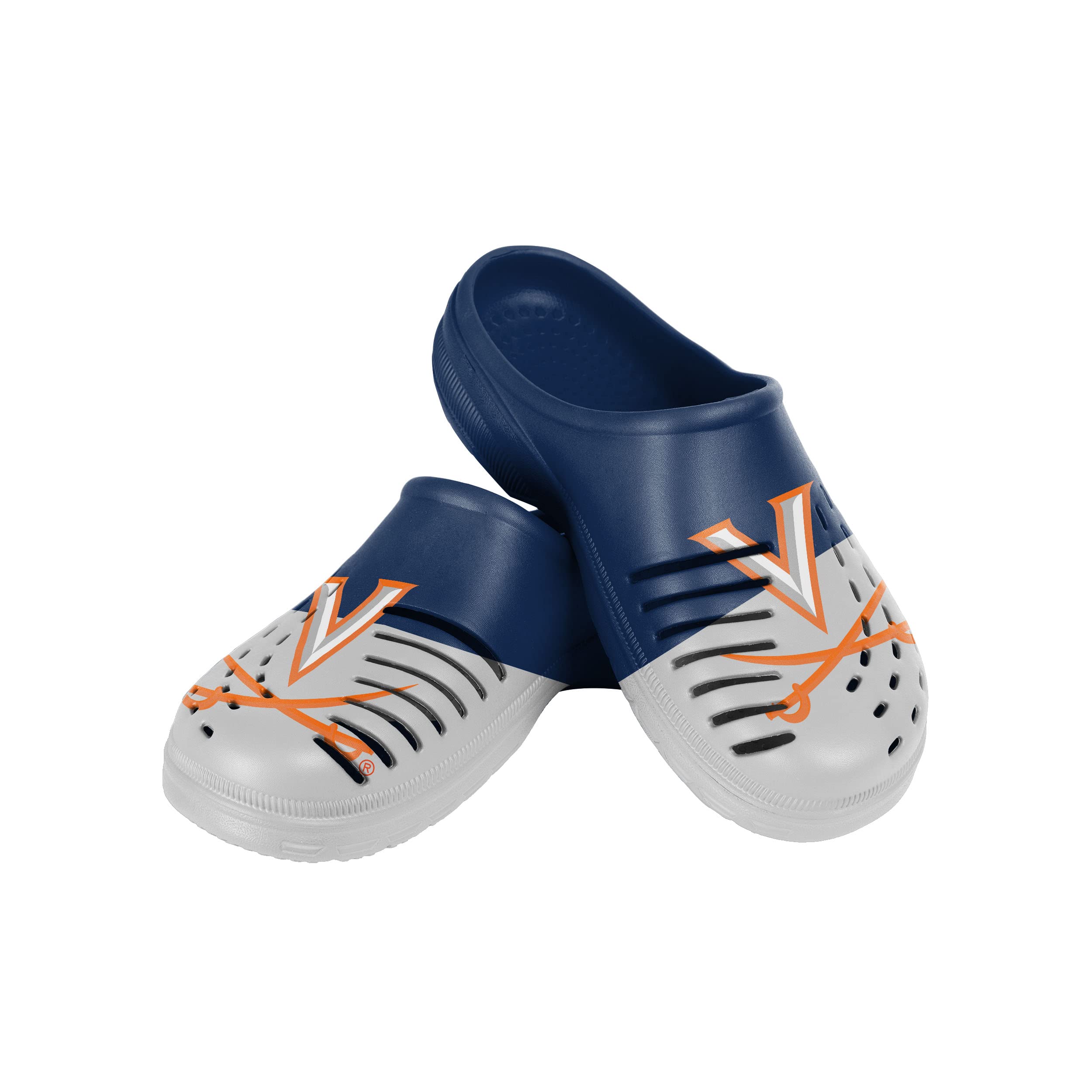 FOCO Herren NCAA Team Logo Colorblock Schuhe Slipper Clogs Sandalen