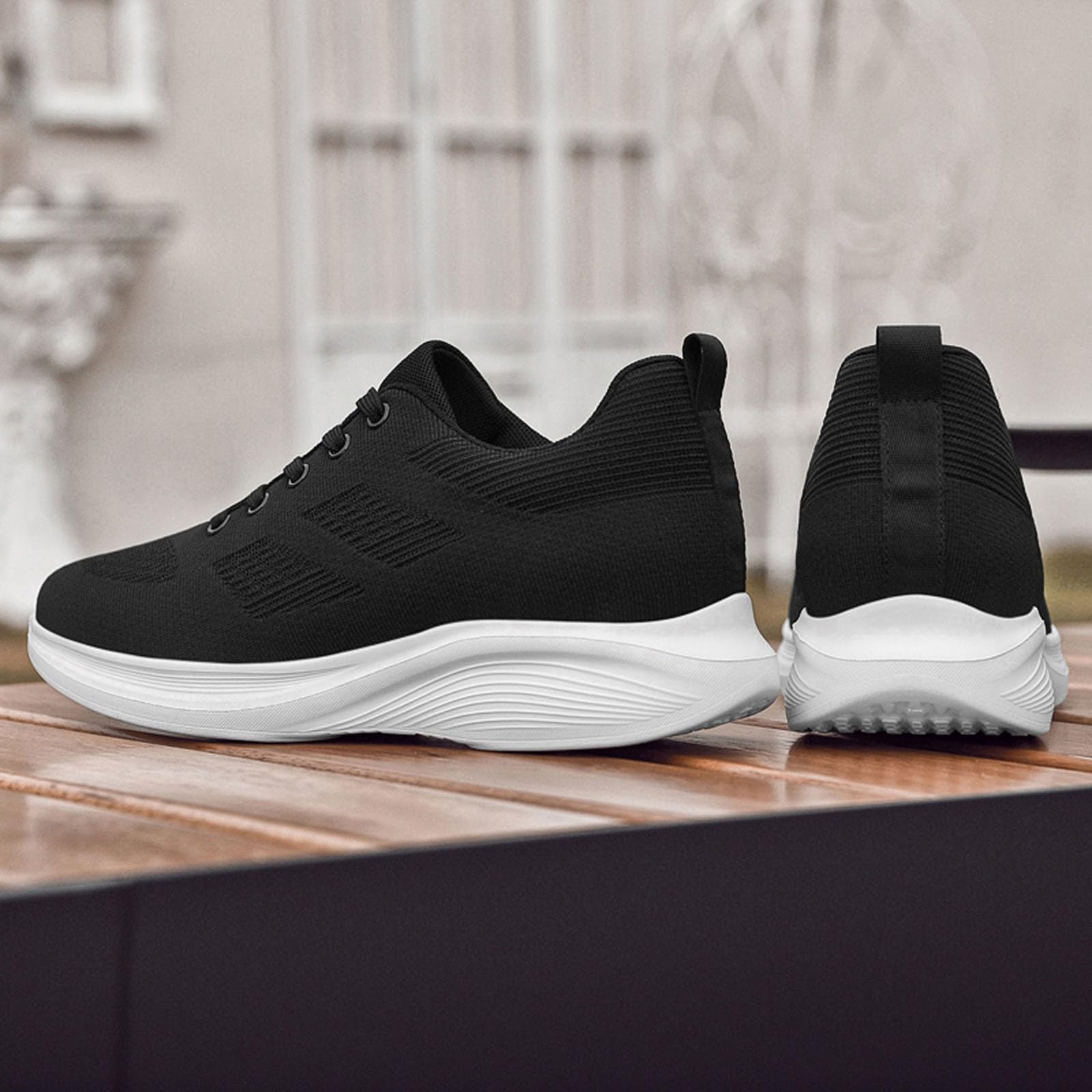 Generisch Scarpe da donna con lacci, comode, antiscivolo, traspiranti, atletiche, da allenamento, casual, in rete traspirante