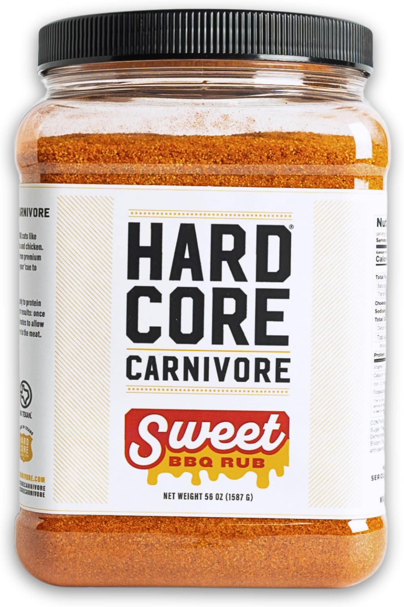 Sweet BBQ Seasoning (56 oz Mega Pack) Texas-Made Bold, Sweet BBQ Rub for Grilling Ribs, Pork, Chicken and More