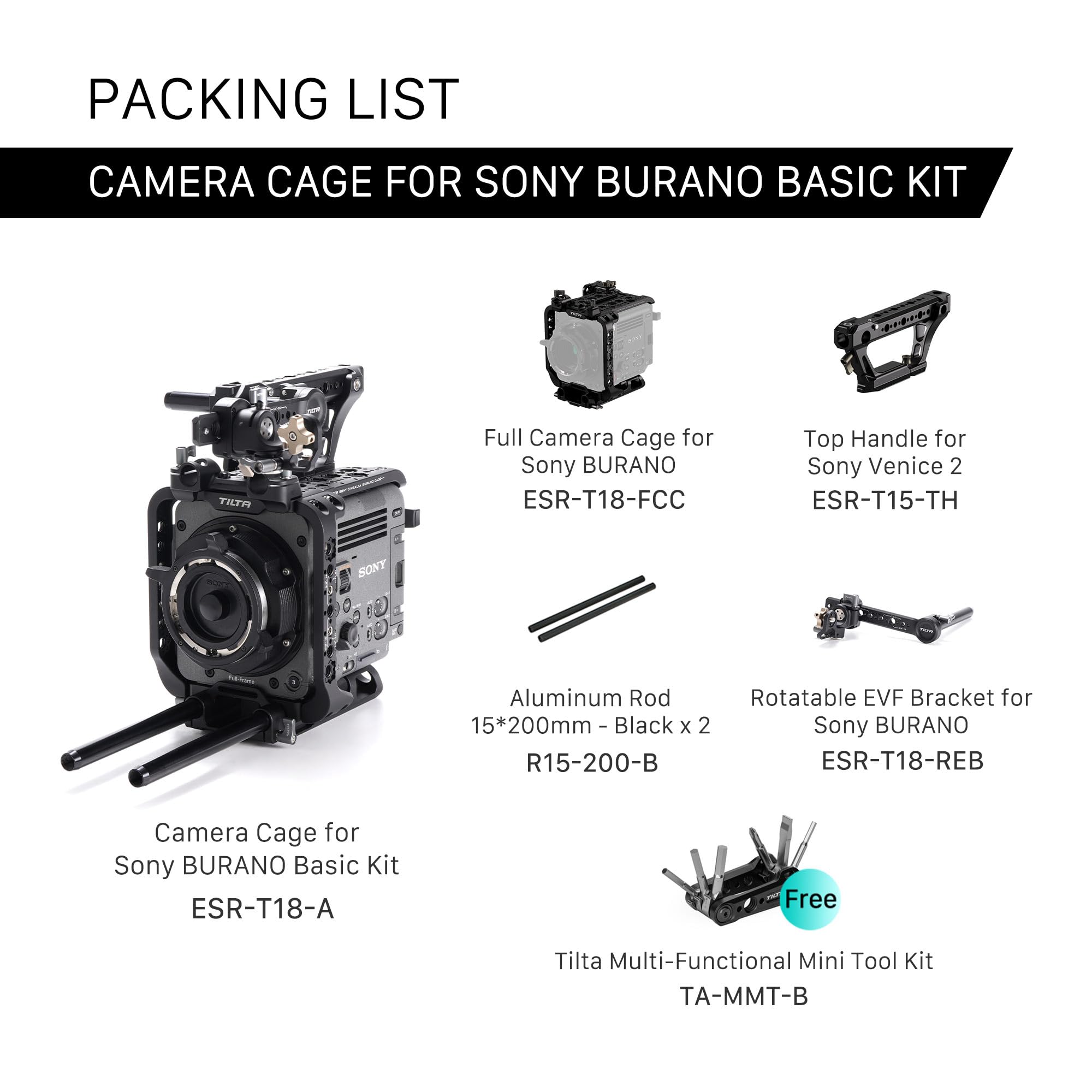 Amazon.com : Tilta Camera Cage Compatible with Sony BURANO | Arri