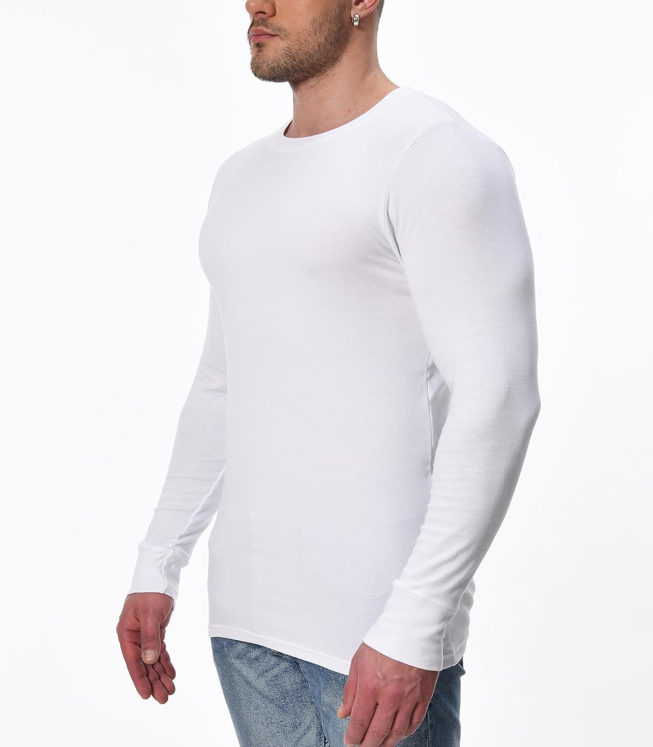 Comfneat Men's 2-Pack Long Sleeve Shirts Cotton Undershirts - Image 2