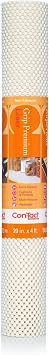 Con-Tact Brand Grip Premium Shelf Liner, Thick and Non-Adhesive Drawer Liner, Multi-Purpose and Easy to Use, 20" x 4, Bright White, Pack of 1