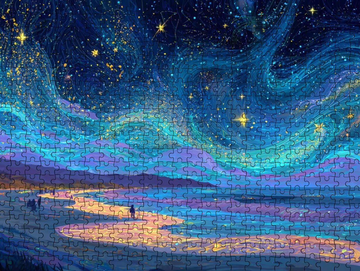 Klasyczne puzzle 2000, puzzle dla dorosłych, gwiaździste niebo kolor LDYQS5