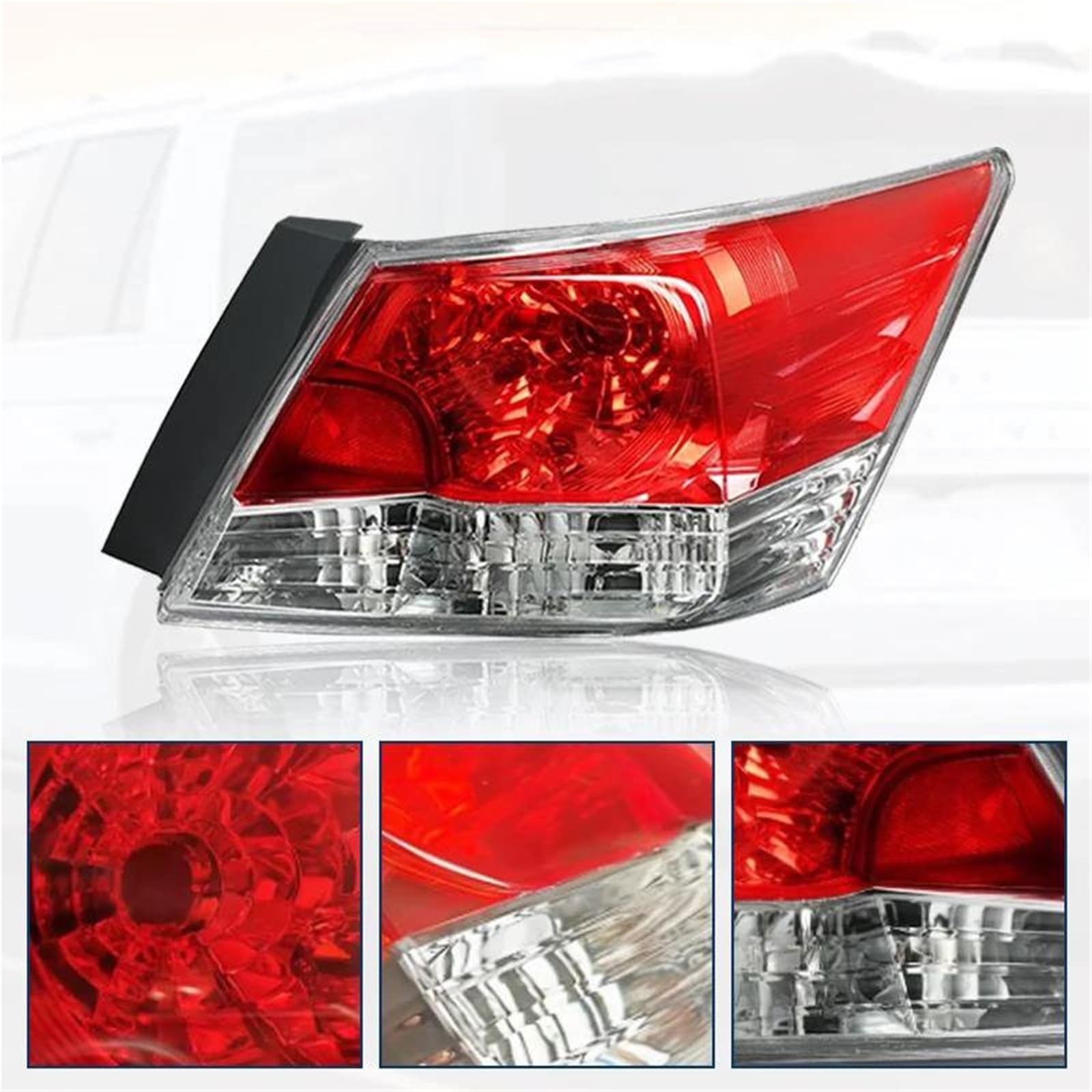 Genérico Luces Traseras Para Automóvil Para Accord 2008-2012 (Ref. 33550-TA0-A01) Luz Trasera Combinada (freno Y Posición) Con Bombilla Incluida Conjunto Faro Trasero(BIEN)