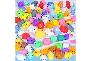 Bulk Toys for Kids Prizes Individually Wrapped - 80PCS Mochi Squishy Toys