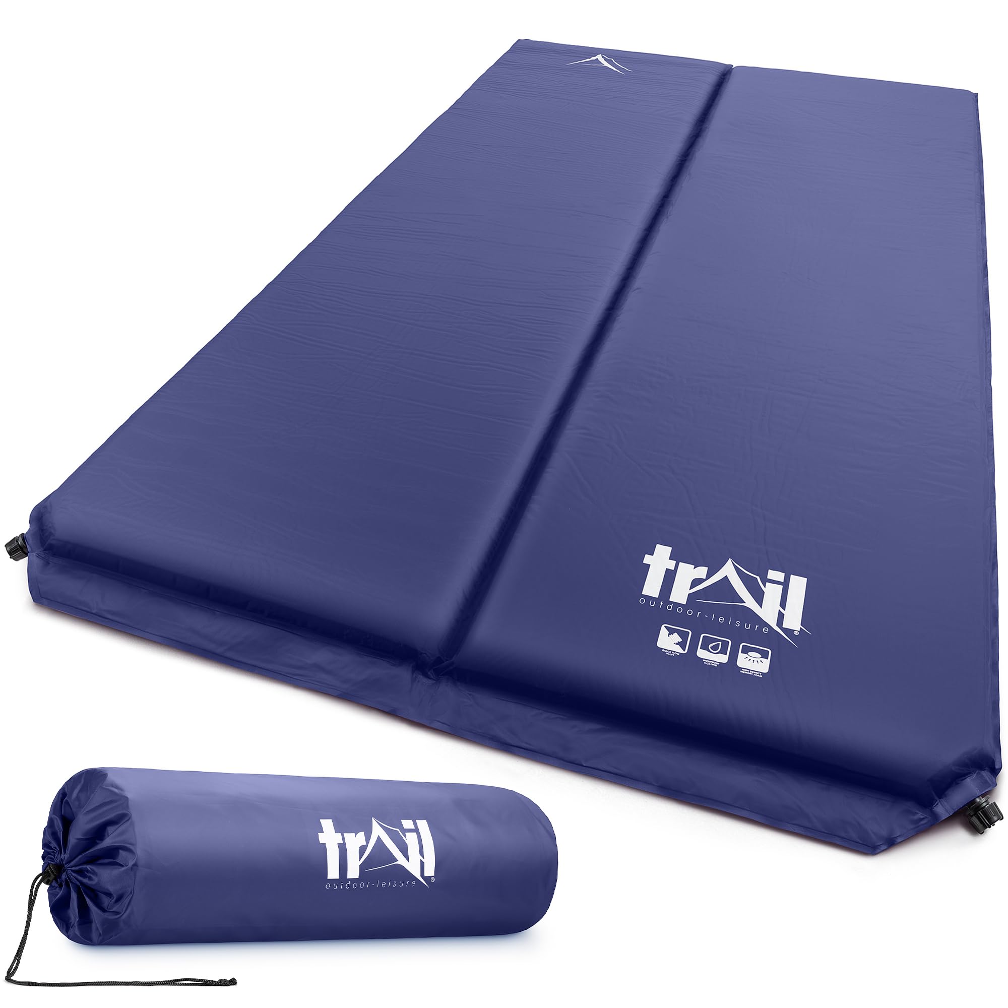 Trail Materassino Gonfiabile da Campeggio Dippio, Materassino Autogonfiante in Memory Foam da 5 cm di Spessore, Materassino da Campeggio Leggero e con Borsa per Il Trasporto
