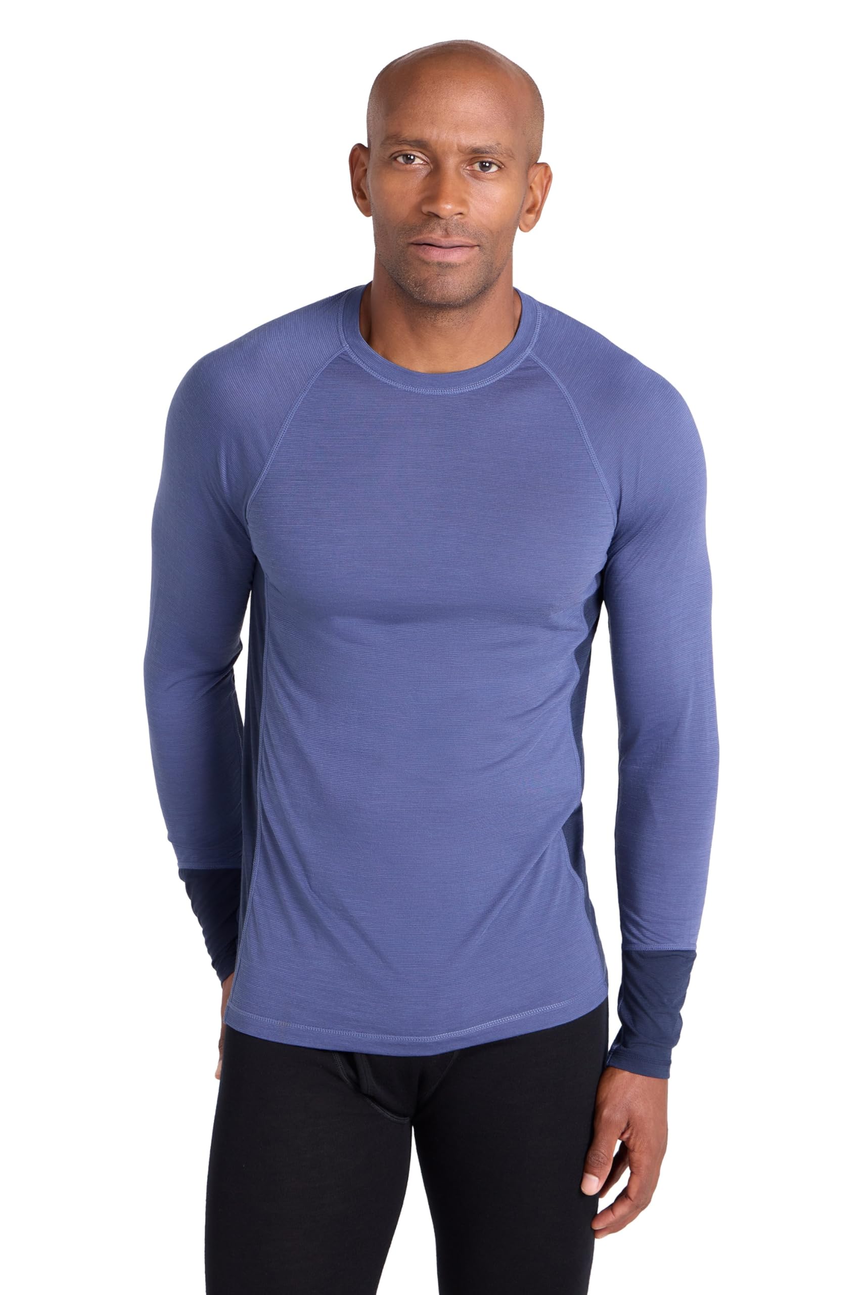 Mountain Warehouse Arcs Mens Merino Baselayer Long Sleeve Top Navy M