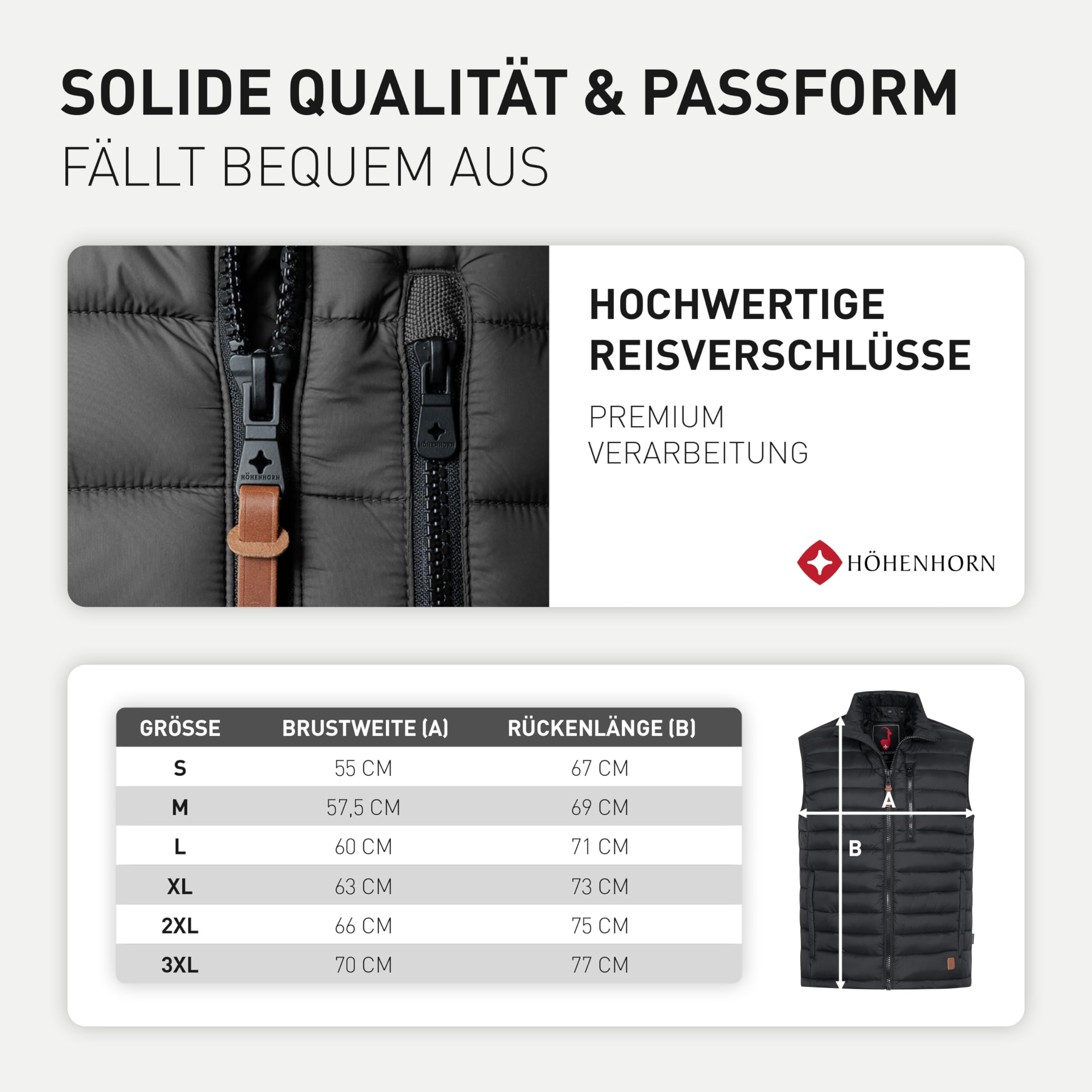 Höhenhorn Westalm - Chaleco acolchado para hombre