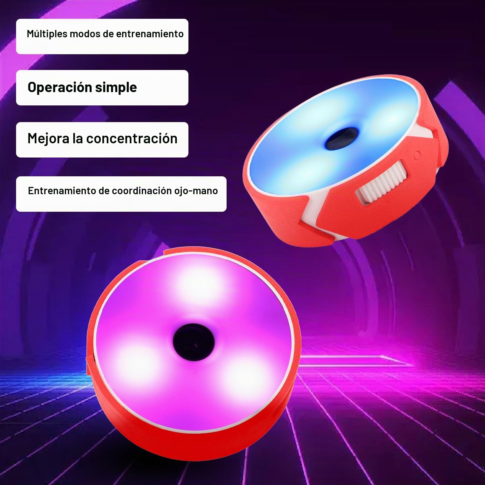Sports Agility Training Light Kit con bolsa de almacenamiento, equipo de entrenamiento de reacción, entrenador de luces deportivas, mejora el tiempo de reacción, agilidad y habilidades