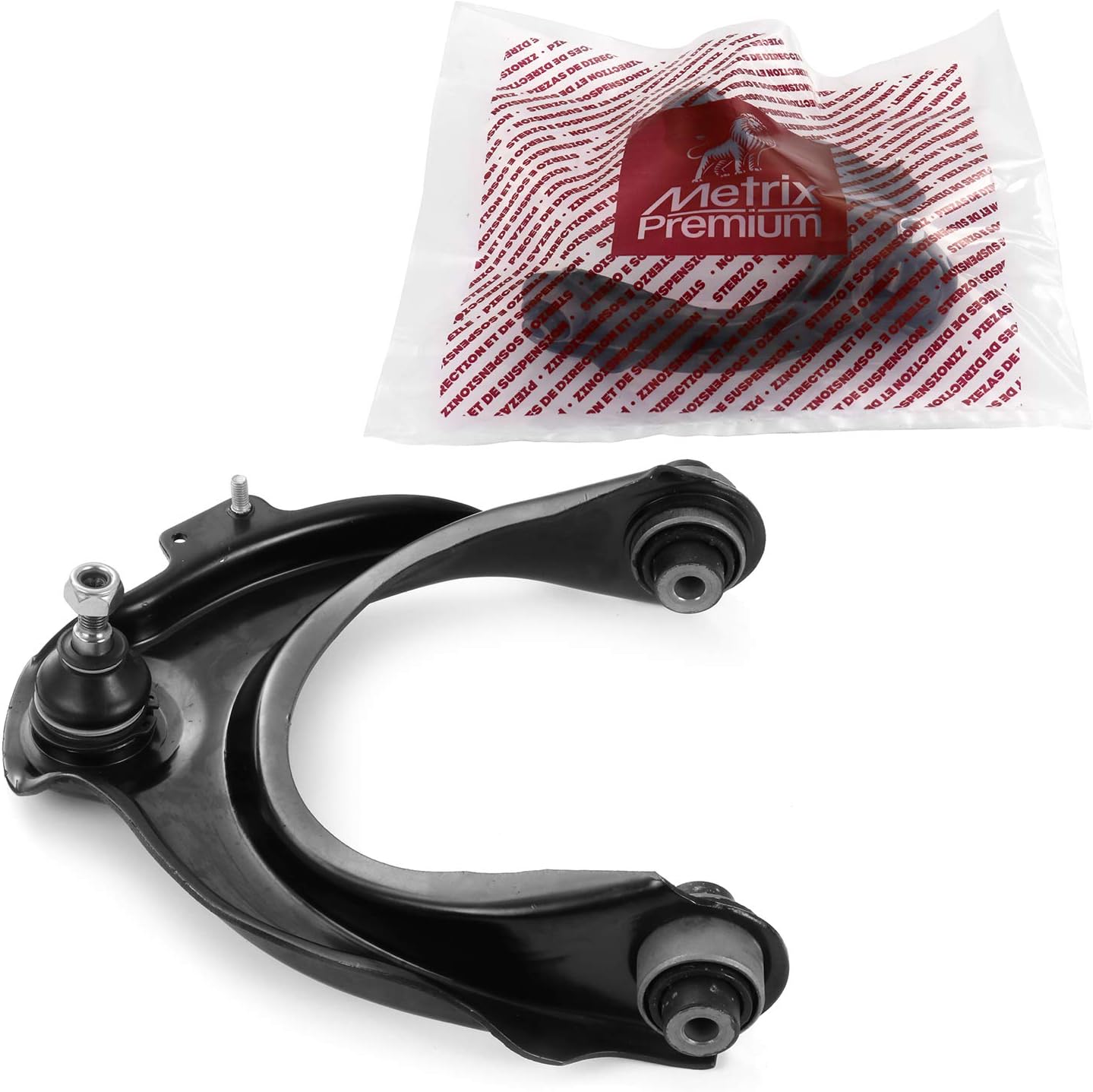 Metrix Premium Chassis Parts - Front Left Upper Control Arm w Ball Joint & Bushing Assembly Fits 2004-2008 Acura TSX, 2003-2007 Honda Accord, Replacement RK620617, Made in Europe