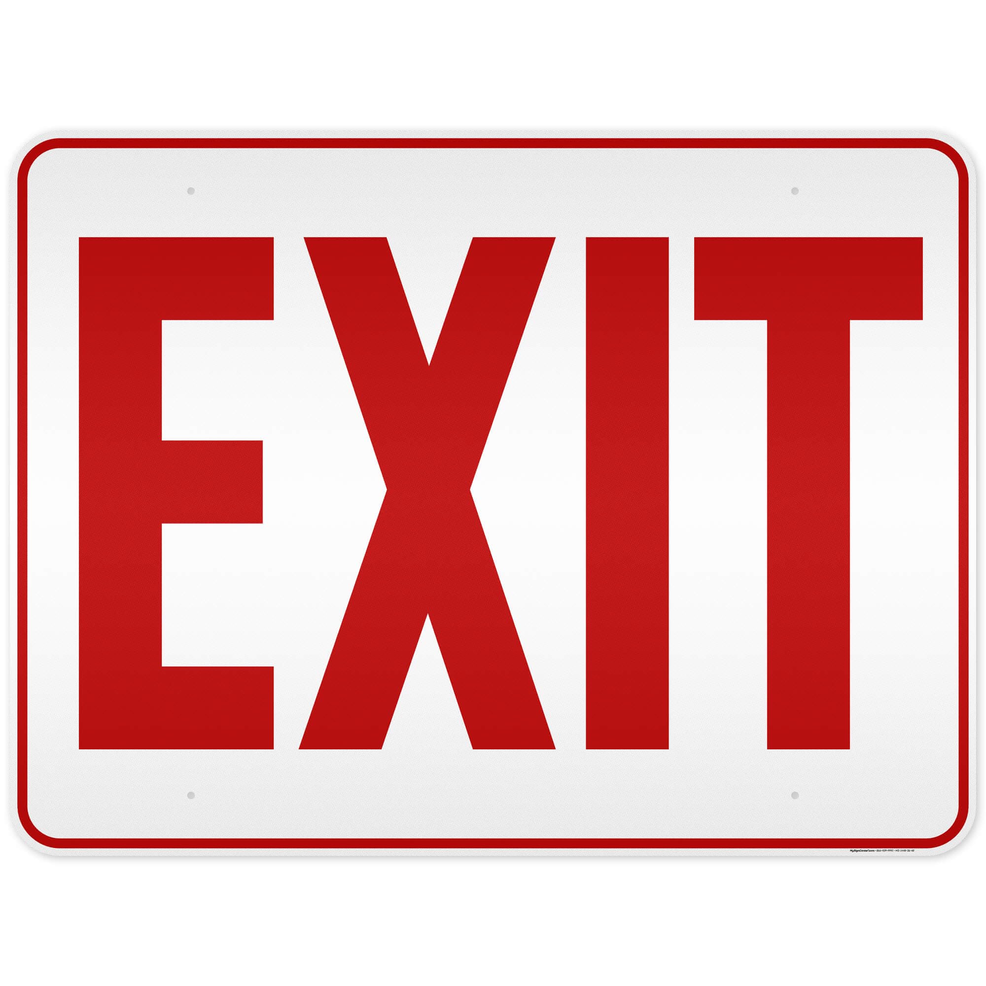 Amazon.com : Exit Sign, (MS-1448) 36x48 Inches, Rust Free DiBound