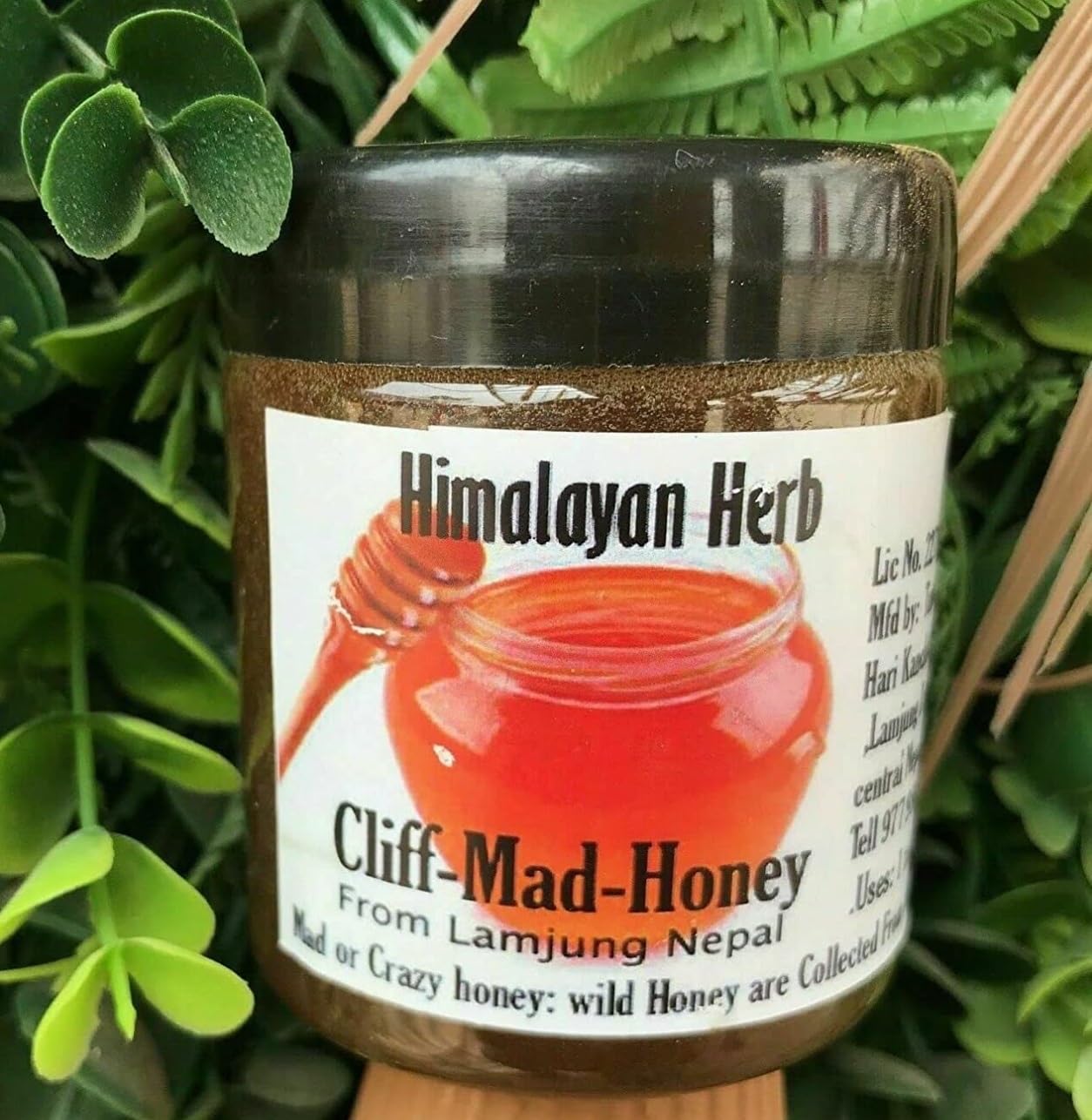 Wild Himalayan Cliff Honey Red Honey 150 Gram from Lamjung Nepal Harvested by Indigenous Tribes Wildflower Nectar