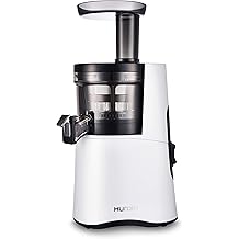 Hurom H-AA Slow Juicer, White | High Yield | Quiet 150 Watt Motor | BPA Free | 500ml 16.9oz Chamber | Slow Squeeze | Quick & Easy Assembly | Cold Press Masticating Juicer