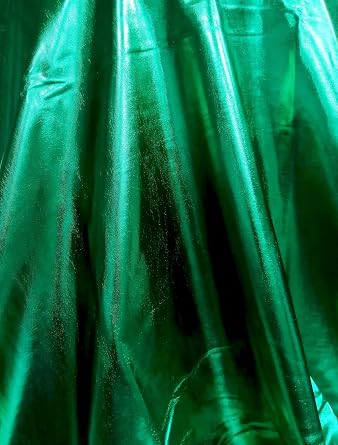 Hologram Solid Fabric By The Yard Shiny Fashion Crafts & Decoration Green 2yards