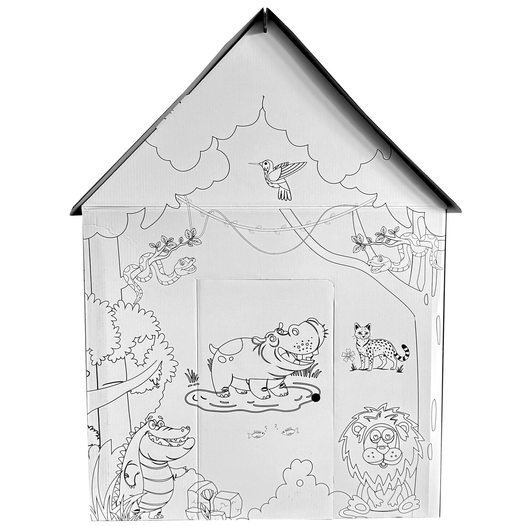 Bouwpakket karton | Speelhuis | Hoogte 72 cm kopen? | Heutink voor thuis